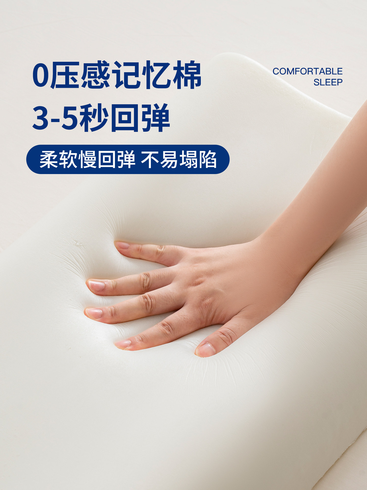 Zero-Pressure Memory Foam Double Long Pillow 1.8m, Cervical Spine Protection, Sleep Aid, Home Use Long Pillow Core, Integrated Adult Couple Model