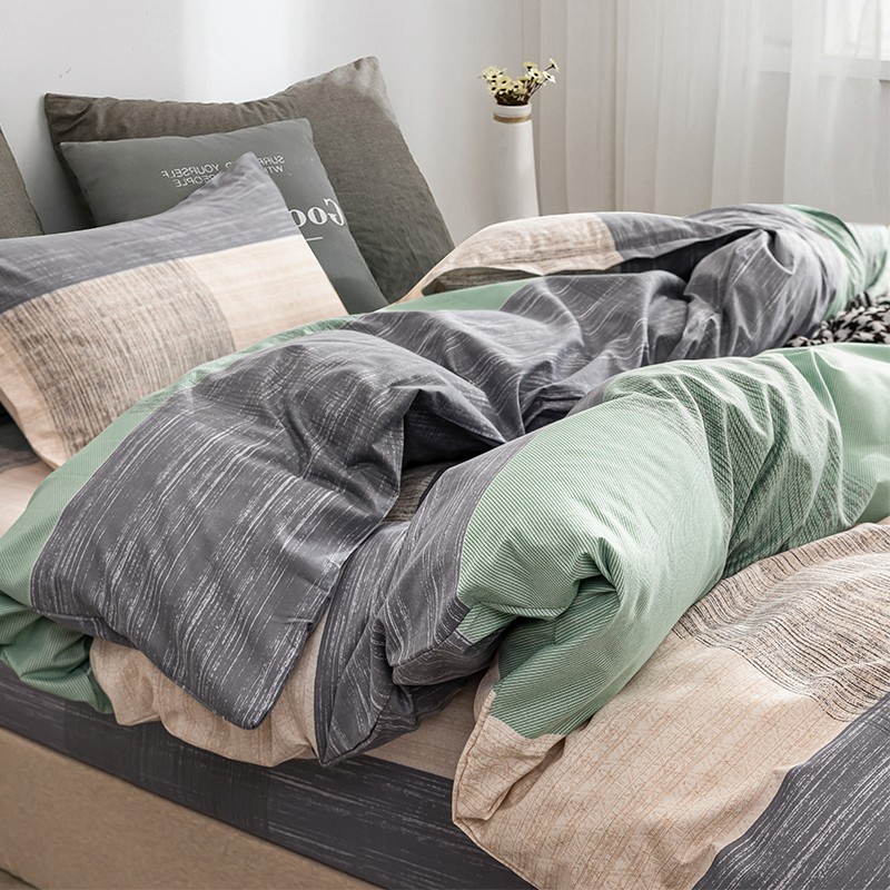 Summer mill wool quilt cover single piece 150x200x230 double quilt by single student Dormitory single washed cotton quilts by hood men