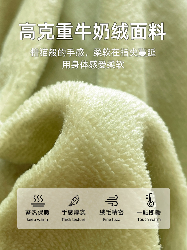 Winter Thickened Milk Velvet Four-Piece Bedding Set 2025 New Double-Sided Fleece Coral Fleece Bed Sheet Duvet Cover Three-Piece Set