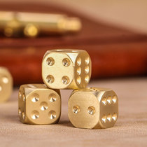 Brass color dice cup decompression dice Exquisite dice Ann red bean chess card bar a grain