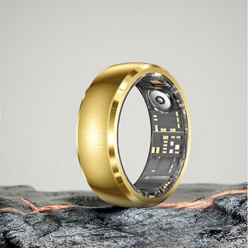 Cross-border smart ring, pedometer, heart rate, wearable blood oxygen, sleep, exercise, stress, health monitoring, black technology ring