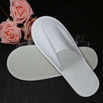 Hotel supplies Star hotel room disposable 4mm pull plush slippers manufacturers consumables