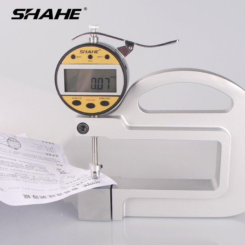 SHAHE Sanhe digital display percentage continuous thickness gauge 0-10*100 0 01mm roller gauge thickness gauge