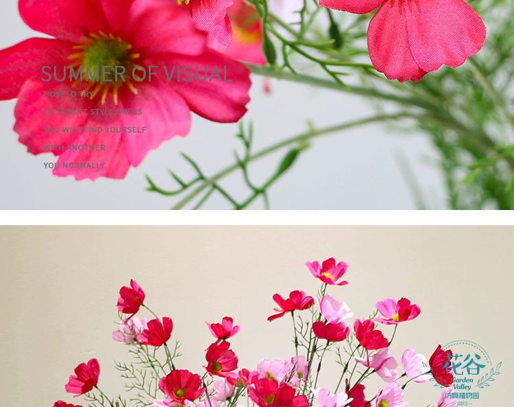 Mô phỏng hoa dâu phòng ngủ phòng khách trang trí bàn hoa nhân tạo đặt hoa khô bó hoa lụa thủ công - Hoa nhân tạo / Cây / Trái cây