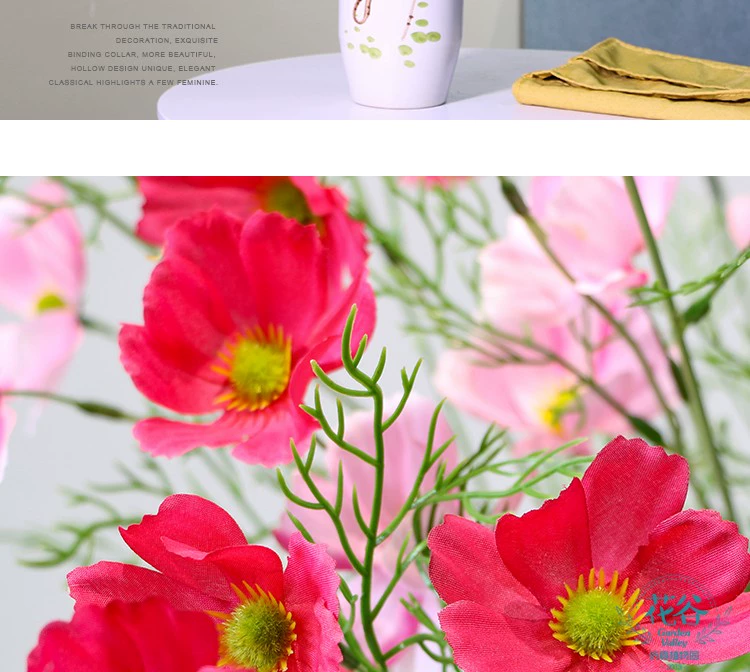 Mô phỏng hoa dâu phòng ngủ phòng khách trang trí bàn hoa nhân tạo đặt hoa khô bó hoa lụa thủ công - Hoa nhân tạo / Cây / Trái cây