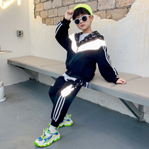 Childrens clothing boys autumn clothing childrens sports set spring and autumn 2021 new childrens fried street autumn handsome boy tide