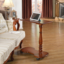 Movable bedside computer desk 360 degree rotating bedside table Lazy notebook Multi-function table Bedside