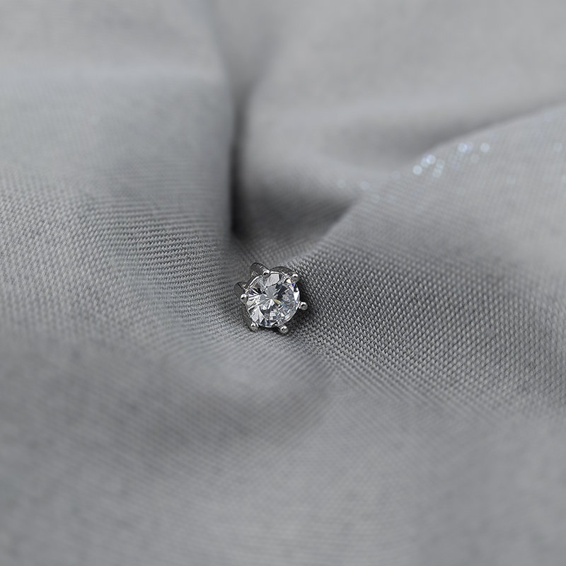 Sterling silver umbilical nail accessories Choke plug Navel nail Navel ring European and American sexy umbilical nail accessories