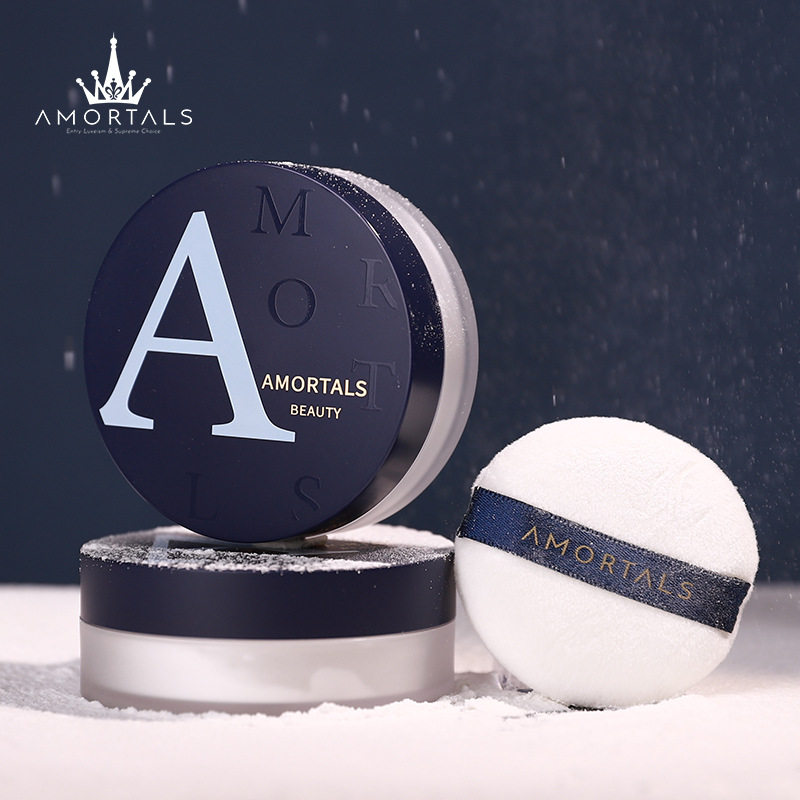 Ermu grape loose powder honey powder oil control makeup powder long-lasting makeup powder biscuit skin high-definition silk mist loose powder