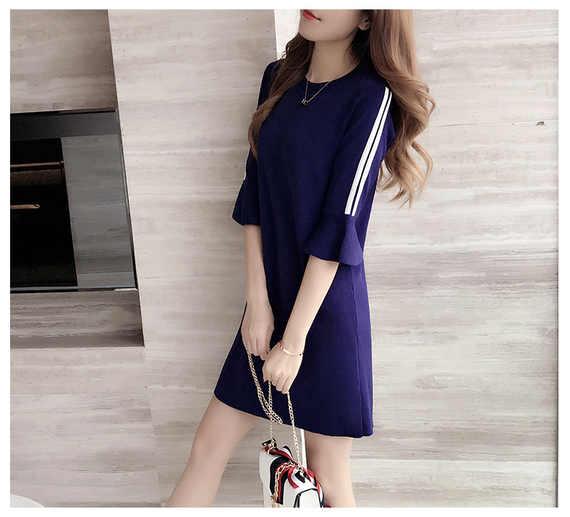 Thời trang đầm nữ mùa xuân và hè mới phiên bản Hàn Quốc của phần dài mỏng mảnh ngắn tay ngắn một từ váy đáy váy nữ đầm trắng dự tiệc