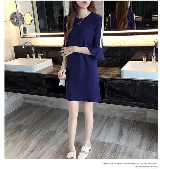 Thời trang đầm nữ mùa xuân và hè mới phiên bản Hàn Quốc của phần dài mỏng mảnh ngắn tay ngắn một từ váy đáy váy nữ đầm trắng dự tiệc