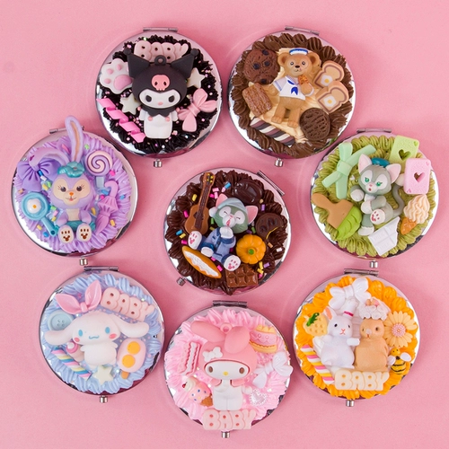 Кремовый портативный переносной складной мультяшный набор материалов, «сделай сам»