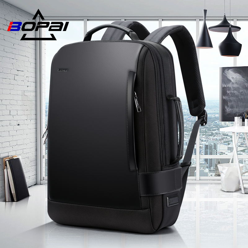 BOPAI Bo brand computer backpack men outdoor travel leisure backpack college student school bag business function men's bag
