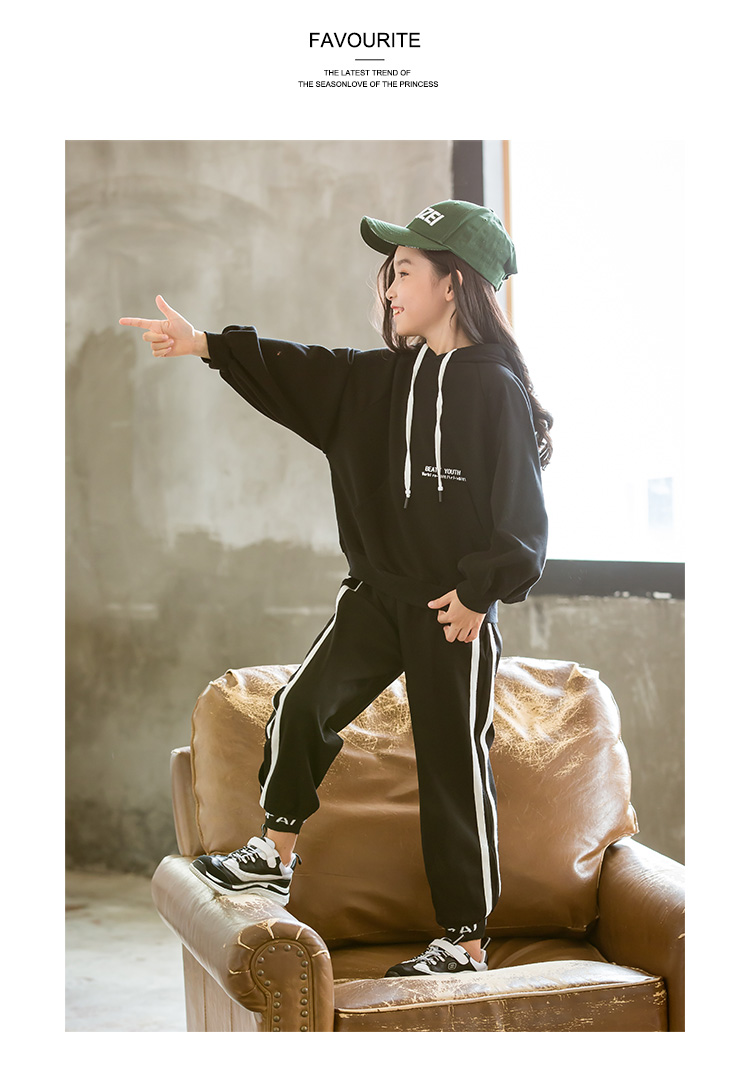 Cô gái mùa xuân 2019 phong cách mới phù hợp với hipster boy lớn mùa thu Hàn Quốc trẻ em thể thao phù hợp với hai mảnh đồ sơ sinh cho bé