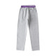 School uniform British style student spring and autumn light gray sportswear trousers for boys and girls pure cotton baseball uniform trousers