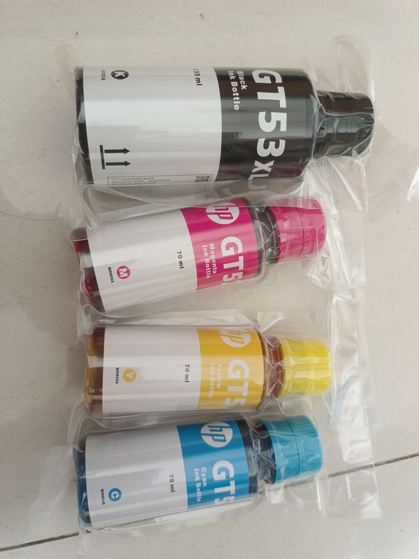 Hp Disassembled Ink Cartridges Gt53/Gt52 Ink 595/519/589 Printer Four Colors Hp Disassembled Ink Cartridges Gt53/Gt52 Ink 595/519/589 Printer Four Colors