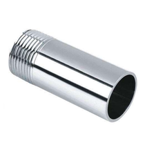 Direct selling 304 stainless steel single double head tooth 20cm long water pipe outer wire pipe tooth mouth joint L = 200mm