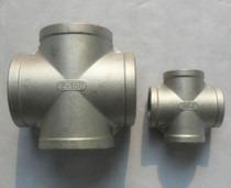 201304 stainless steel wire buckle internal thread positive four-way stainless steel cross internal thread four-way DN15 4 points