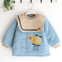 Axi and Yue car small tree boy corduroy childrens coat cotton cotton baby padded jacket anti-dressing