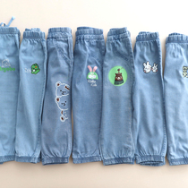 Thin denim trousers Summer boy girl girl baby anti-fall anti-mosquito pants thin section long pants small child air conditioning pants