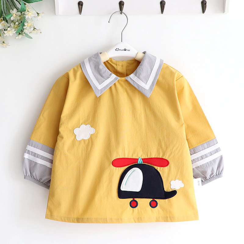 Super Flying Boy Children Spring Autumn Pure Cotton Baby Waterproof Hood Clothing Clothing Anti-Wear Cuffs Waterproof
