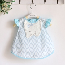 Broken code clearance] Men and women Baby children eat cartoon cotton waterproof bib food bag bib