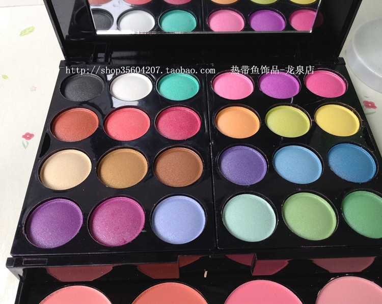 ADS Aidis Makeup Powder Box Makeup Pan 39 Bộ trang điểm màu Full Set Powder Eye Shadow Beauty Pearl bảng mắt romand