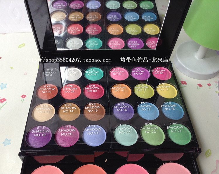 ADS Aidis Makeup Powder Box Makeup Pan 39 Bộ trang điểm màu Full Set Powder Eye Shadow Beauty Pearl bảng mắt romand