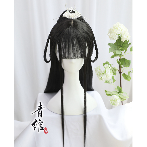 Chinese Hanfu wig princess fairy cosplay hair wig versatile girl wig, headwear, ancient costume, cos Style Wig