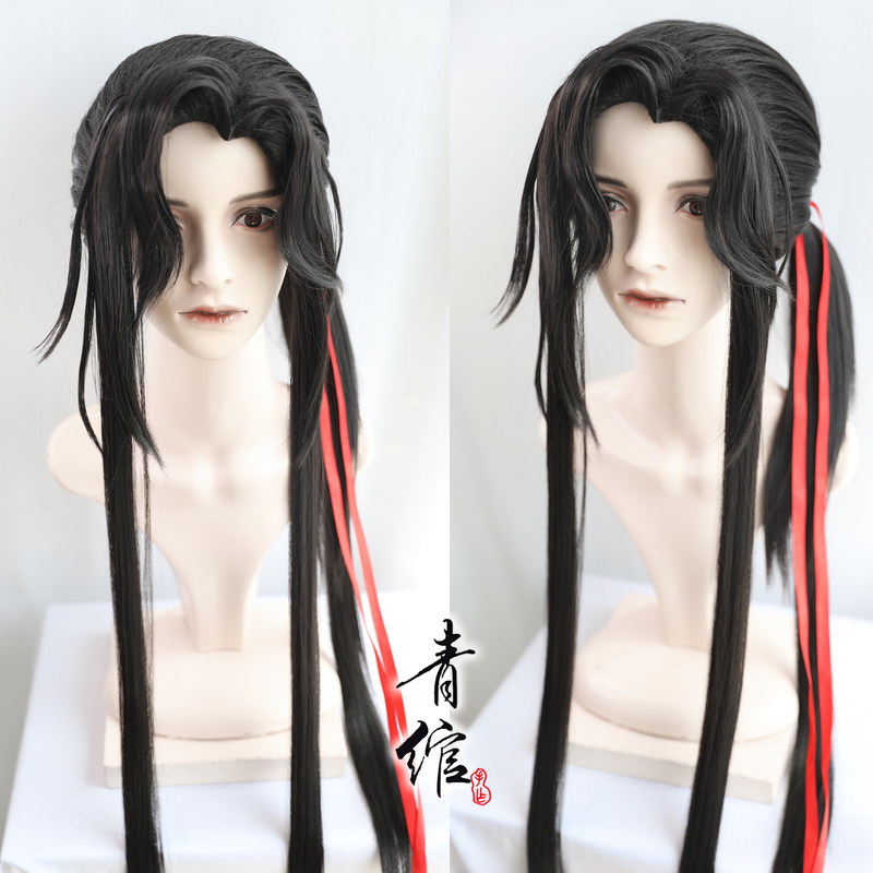 Chinese hanfu warrior prince swordsman cosplay wig Ancient costume, ancient style, anime drama cosplay wig for men