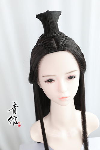 Chinese Hanfu wig princess fairy cosplay hair wig Ancient style imperial Han Costume Wig Wei Jin chivalrous woman style male cos ancient style wig headgear