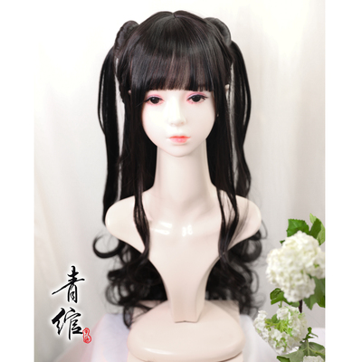 Chinese Hanfu wig princess fairy cosplay hair wig Han girls' Ru skirt, ancient style cos wig, Chinese style Lolita wig