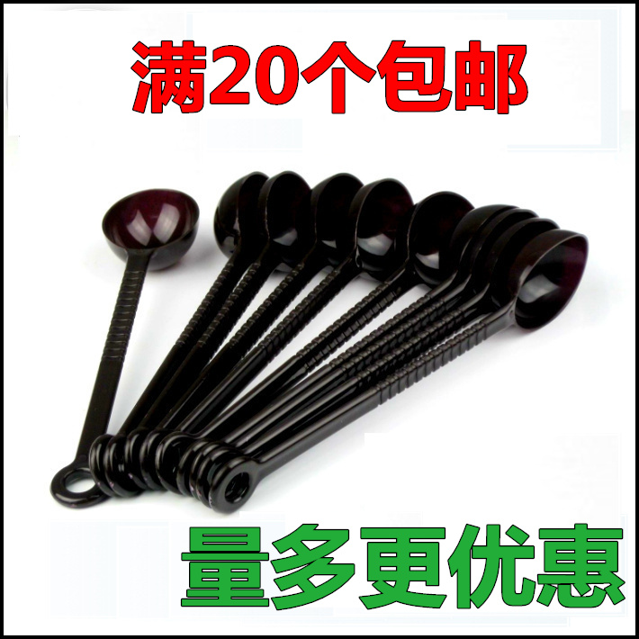 Plastic Coffee Bean Coffee Powder Quantity Spoon Long Handle Pearl Milk Tea Fruit Powder Spoon Ounces 10g Grams Grams Milk Sperm Spoon
