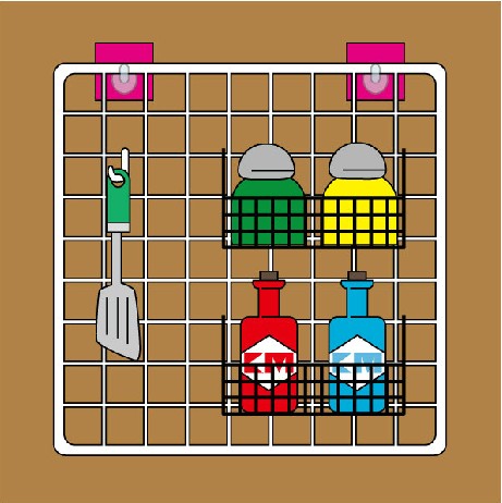 McCo mesh shelves Universal collection grid free assembly assembly grid frame Japan KM 597 special price