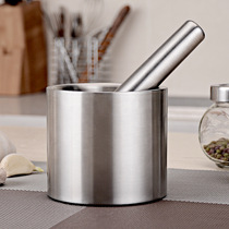 Stainless steel garlic mash machine garlic mortar garlic mud machine stone mortar padded cup masher machine large garlic maker