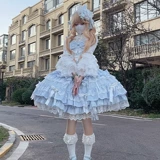 Оригинальный дизайн юбка Lolita в Jijinyuan [Расположенная ноутбука] Древняя и ранняя кукла Sense Second Group Full Dreseration