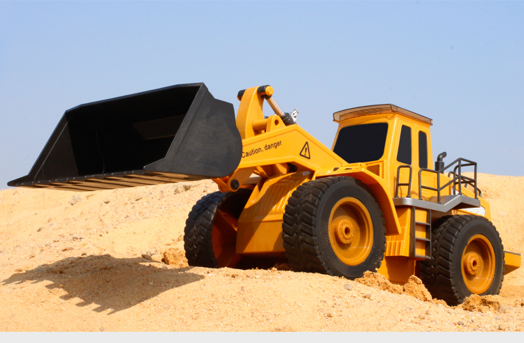 Remote Dozer Đồ chơi không dây lớn Xây dựng có thể sạc lại Mô hình Xe nâng trẻ em Kỹ thuật đào xe Lễ đồ chơi cho bé 1 tuổi