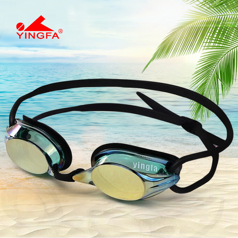 English hair anti-fog coated swimming goggles Children's competitive baby competitions waterproof training for men and women swimming glasses