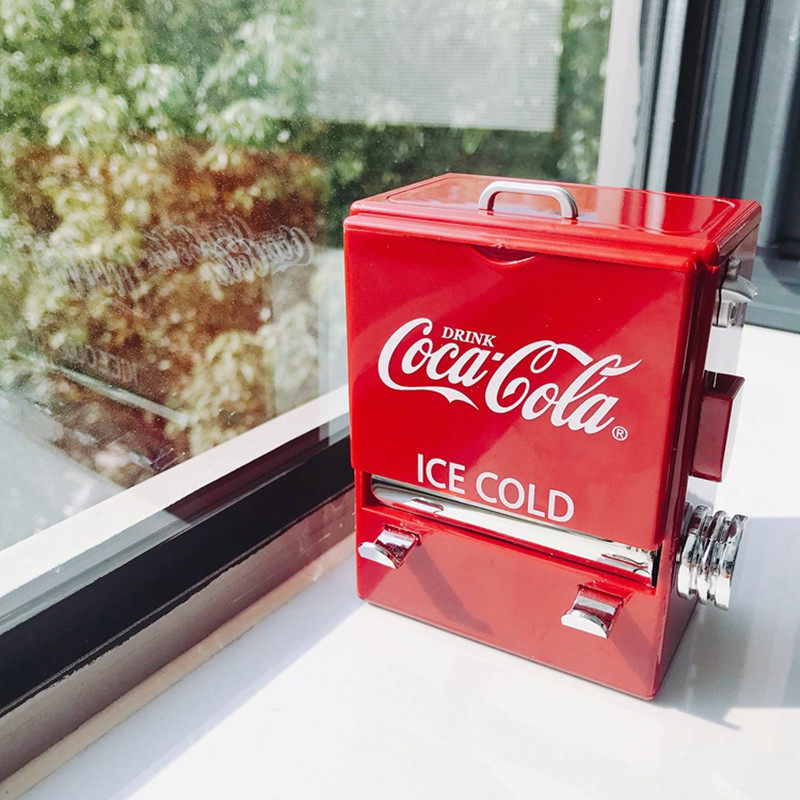 Creative Coca-Cola toothpick box automatically pops up cute toothpick tube personalized push-down restaurant combination storage bucket
