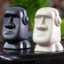Moai sand sculpture Bluetooth speaker card retro small audio mini wireless Cartoon creative cute portable mobile phone