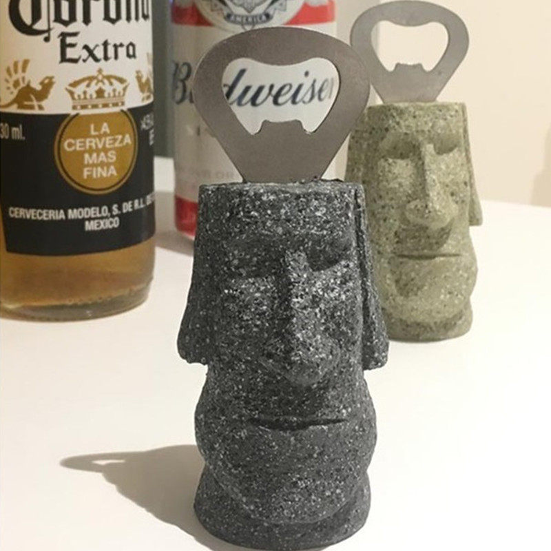 Easter Island Stone Bottle Opener Cute Moai Vintage Beer Wine Opener Creative Decoration Home Personality screwdriver