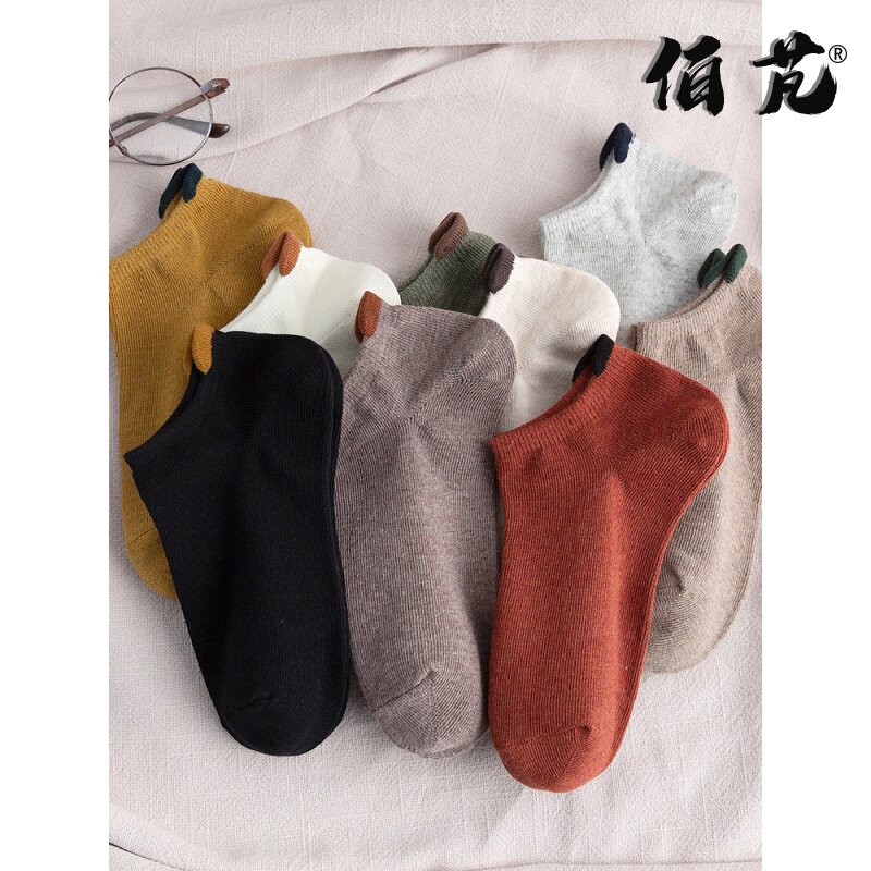 Couple socks kids boat socks pure cotton shallow tube socks tide ins anti-odor absorbing sweat breathable men summer thin model