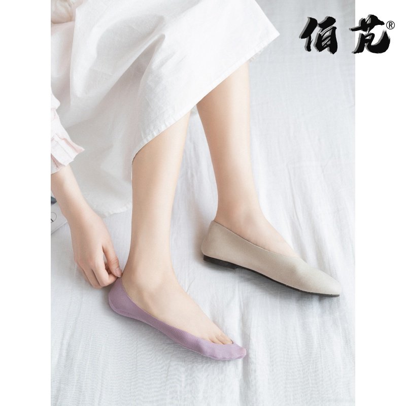 Socks kids summer thin super shallow mouth full invisible cotton socks spring summer silicone non-slip socks sole ladies boat socks