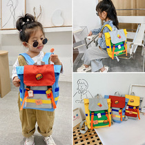 Male And Female Child Light Cartoon Double Shoulder Bag Elementary School Students Campus Out Cute Backpack First Grade Childrens Baby Bag