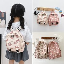 Kindergarten Small Class School Bag Girls Cartoon Kitty Kitty double shoulder bag Children backpacker parent-child Swim Tide Bag