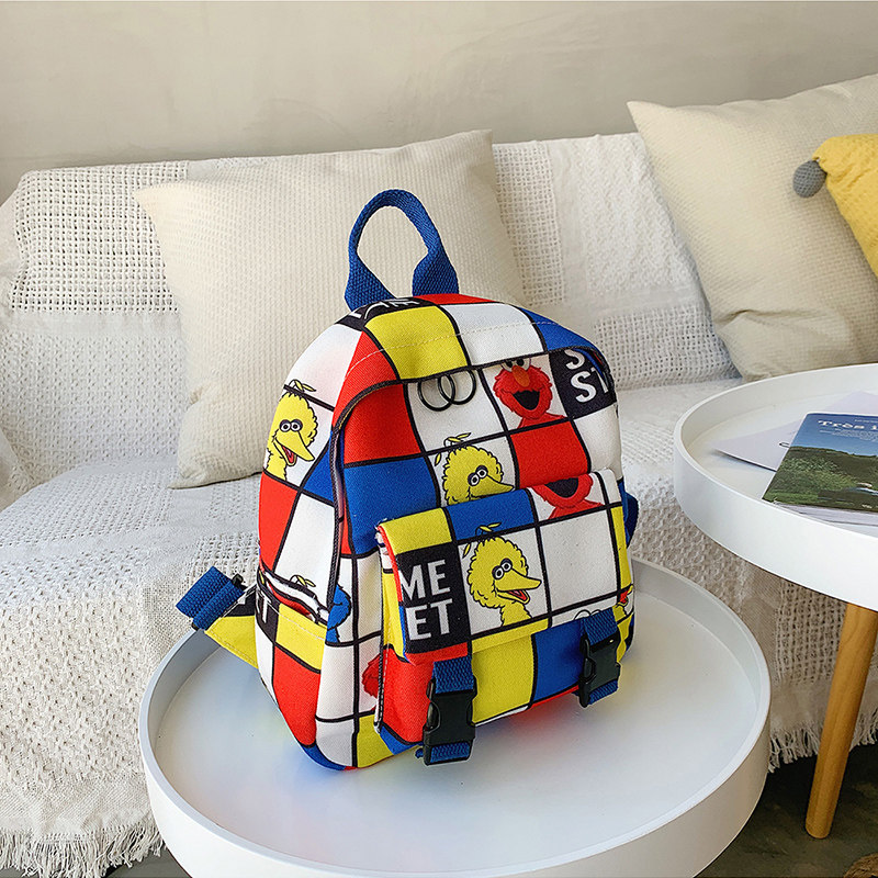 Kindergarten Mini small school bag light minimalist Blame Double Shoulder Bag Children Tide Bag Male Girl Fashion Han Edition Backpack-Taobao