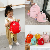 Kindergarten Big Class Baby Light Cute Cute School Kids Cartoon Small Doll Casual Double Shoulder Bag Children Backpack