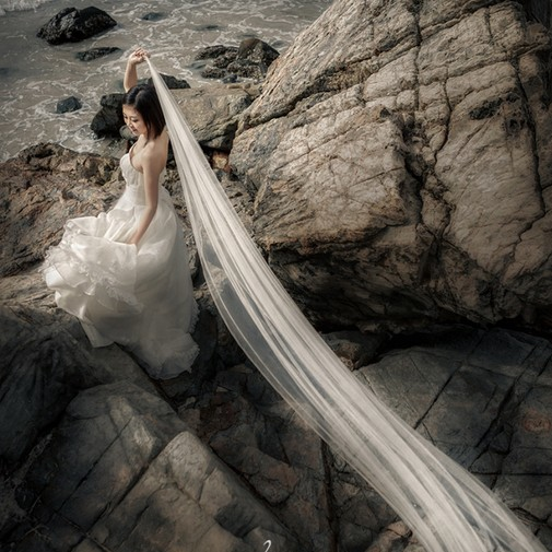 (8 yuan per meter) Fairy bride's veil long floating gauze location photo photo mask super soft soft gauze