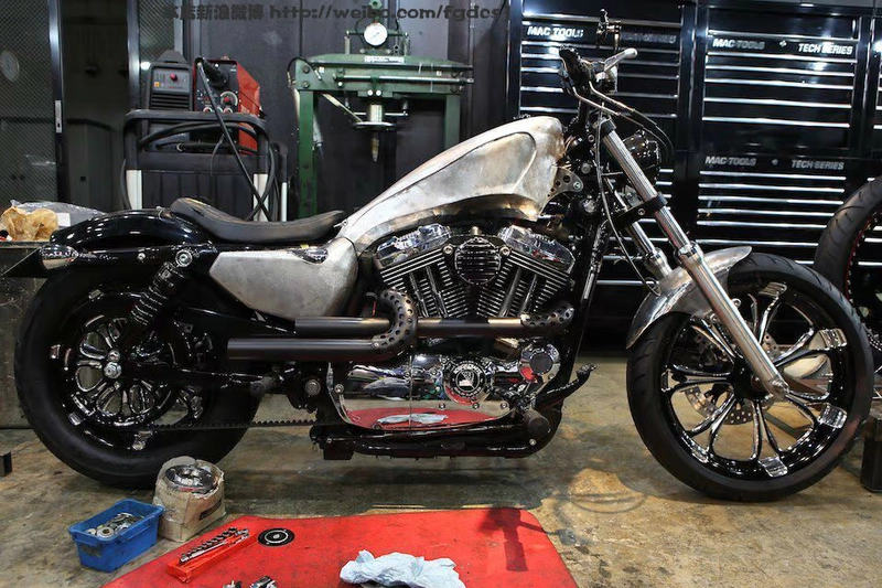 Đài Loan chính hãng ROUGH CRAFTS Ống xả Harley 883R 883L 48 Sportster chuyên dụng - Ống xả xe máy