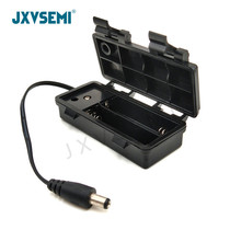 Dust-proof battery case 5-2 section 3V 2 section 5 battery case waterproof with DC male head power cord No switch